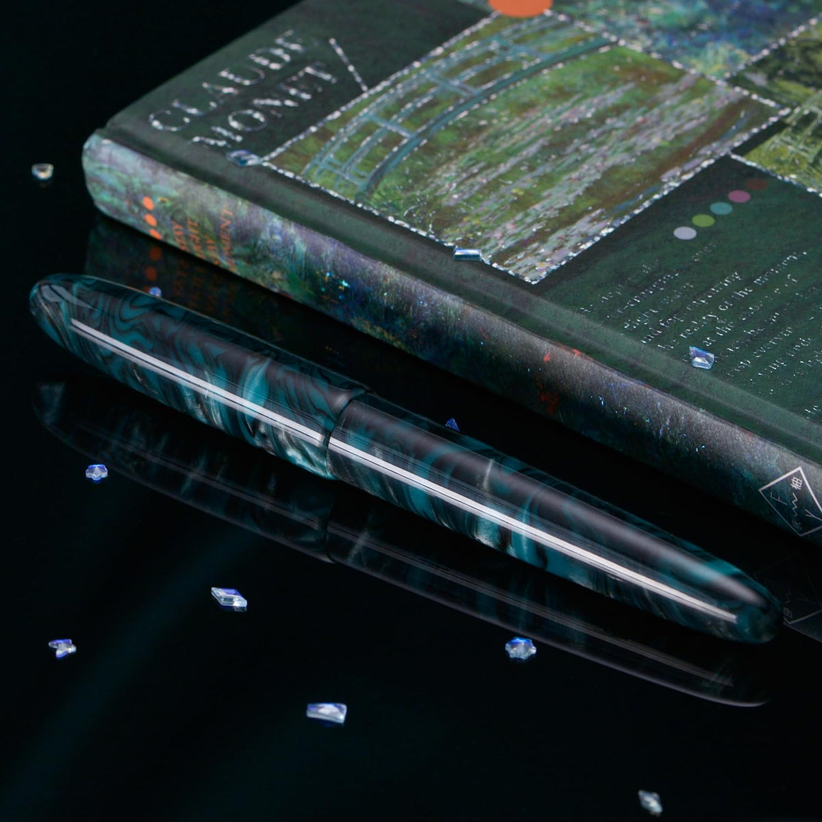 Asvine C80 Fountain Pen #8 Medium Nib Large Handcraft Pen with Converter Pen Box Collection Set