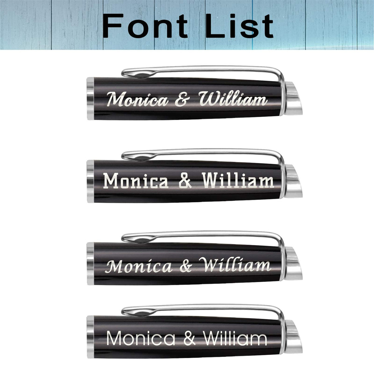 ABIsedrin Personalized Pens, Engraved Pen for Men, Custom Gel Ink Rollerball Pens，writing pen Gift