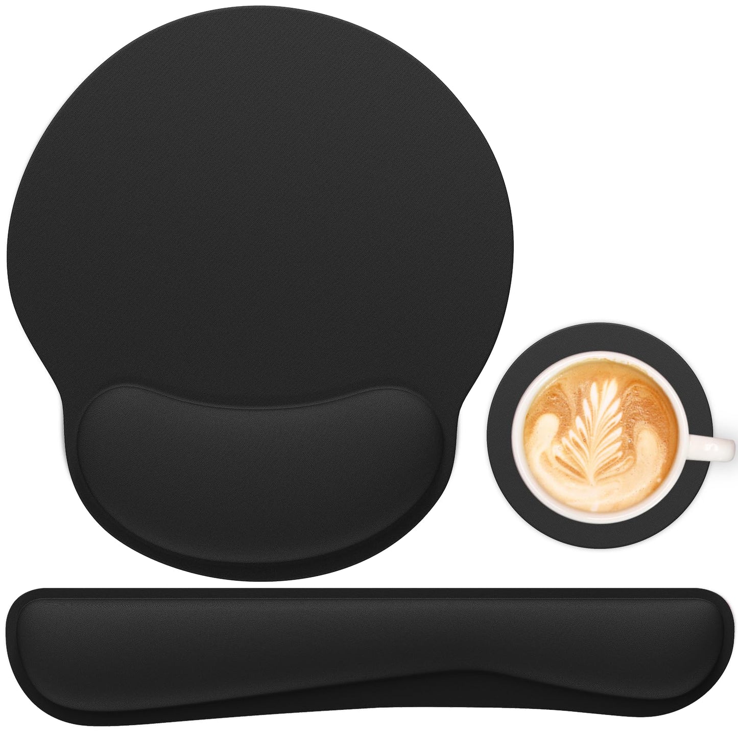 Ergonomic Mouse Pad with Wrist Rest and Keyboard Wrist Rest, Mousepad