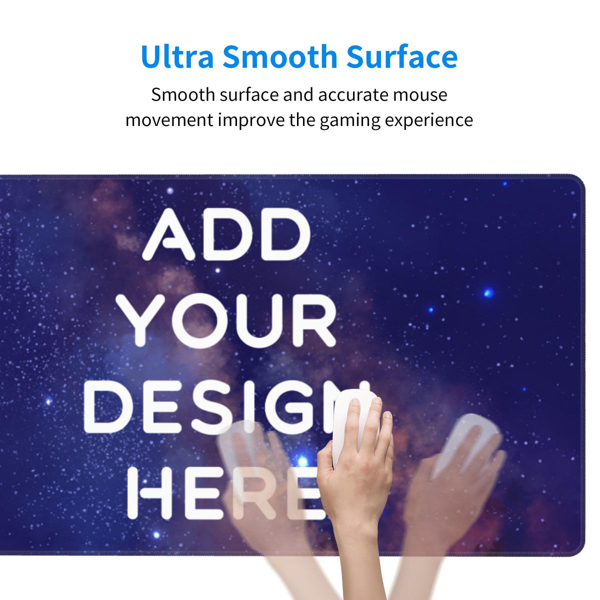 ANSTING Custom Large Desk Pad with Photo Text Personalized Picture Logo Non-Slip Game Computer
