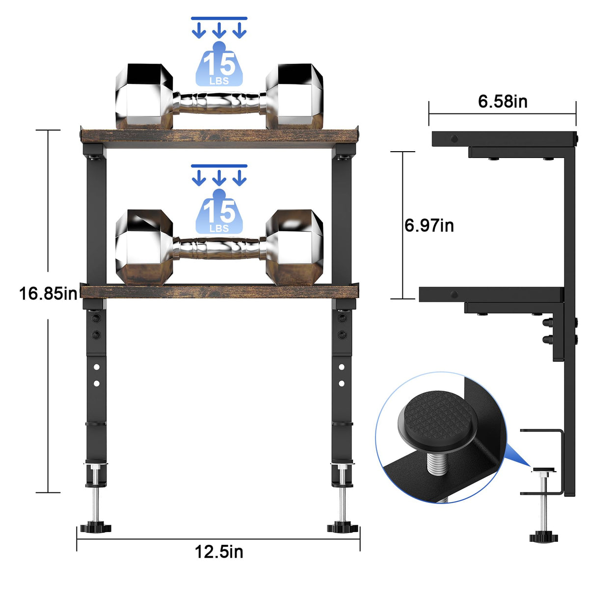 OUTIOE 2-Tier Desk Shelf