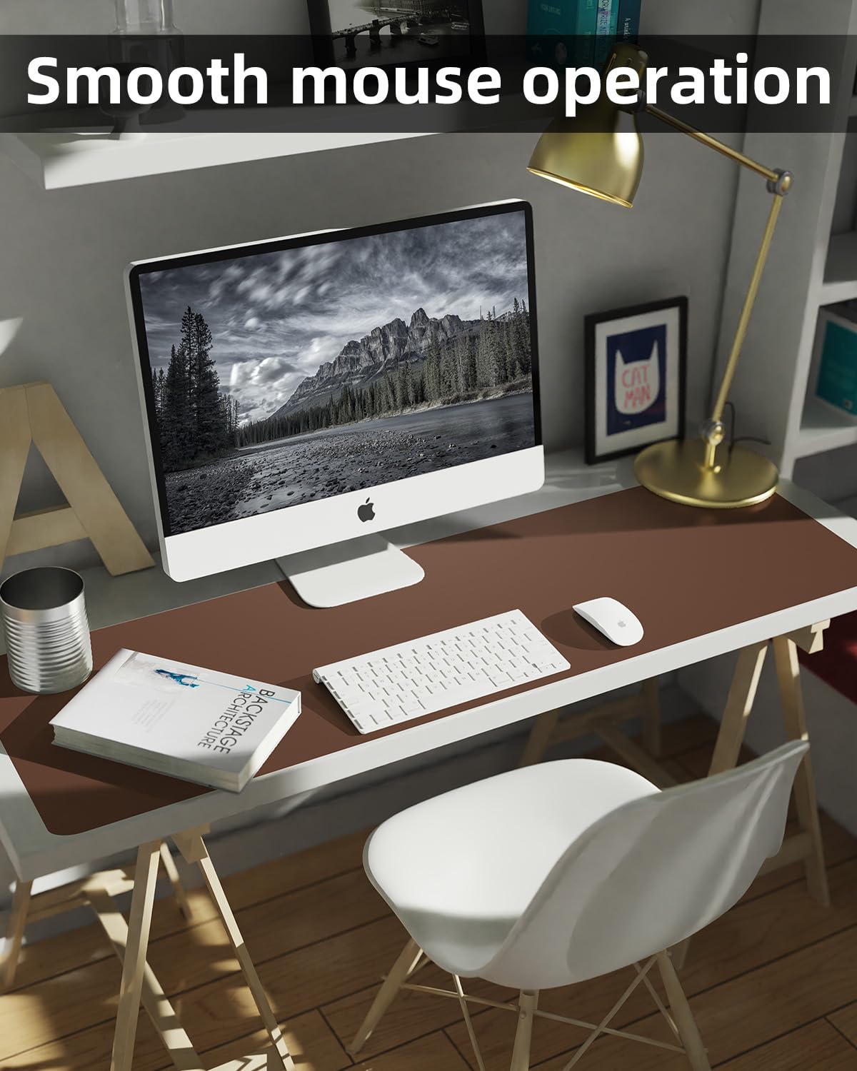 Non-Slip Desk mat,PULeather Desk Pad Protector, Office Desk Mat, Large Mouse Pad,Desk Blotter