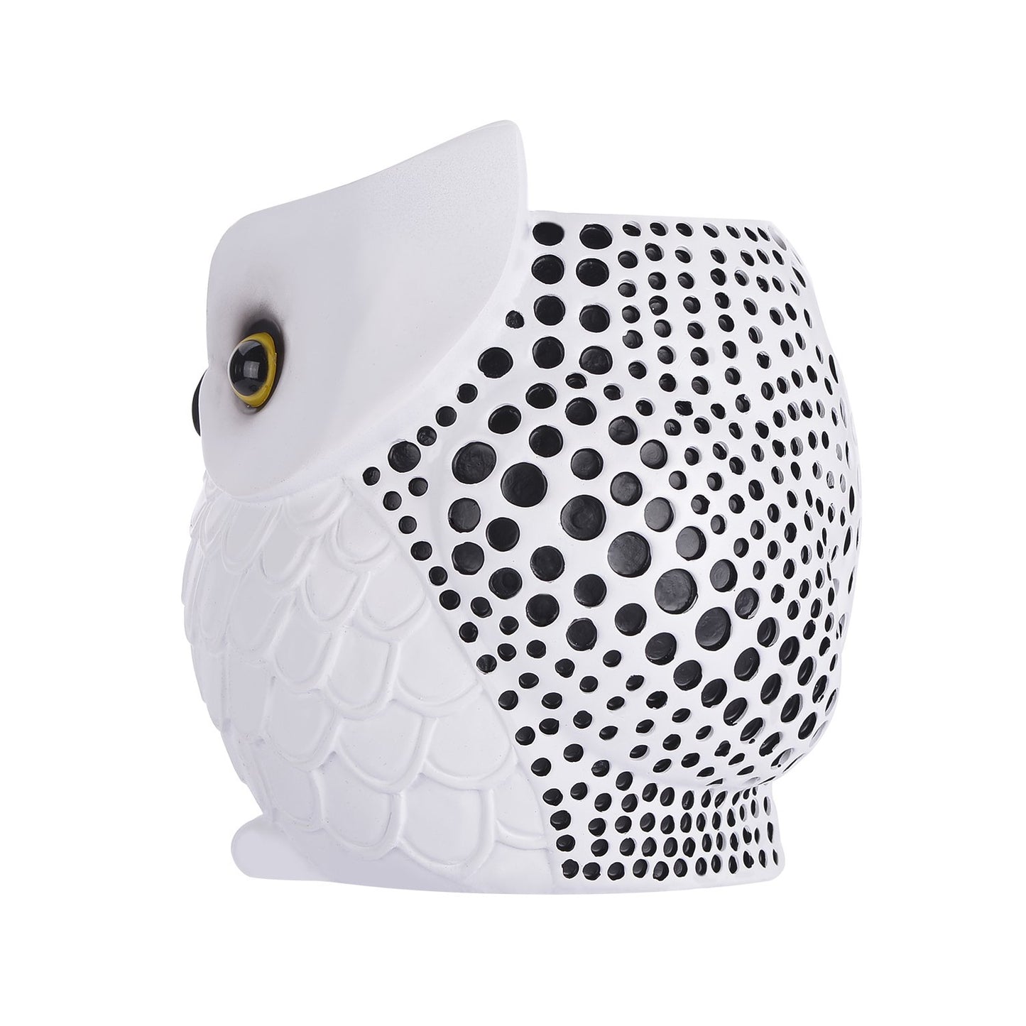 PSKZNSZ Owl Pen Holder, Owl Pen Pencil Container Carving Brush Pot Brush Holder Desk Organizer