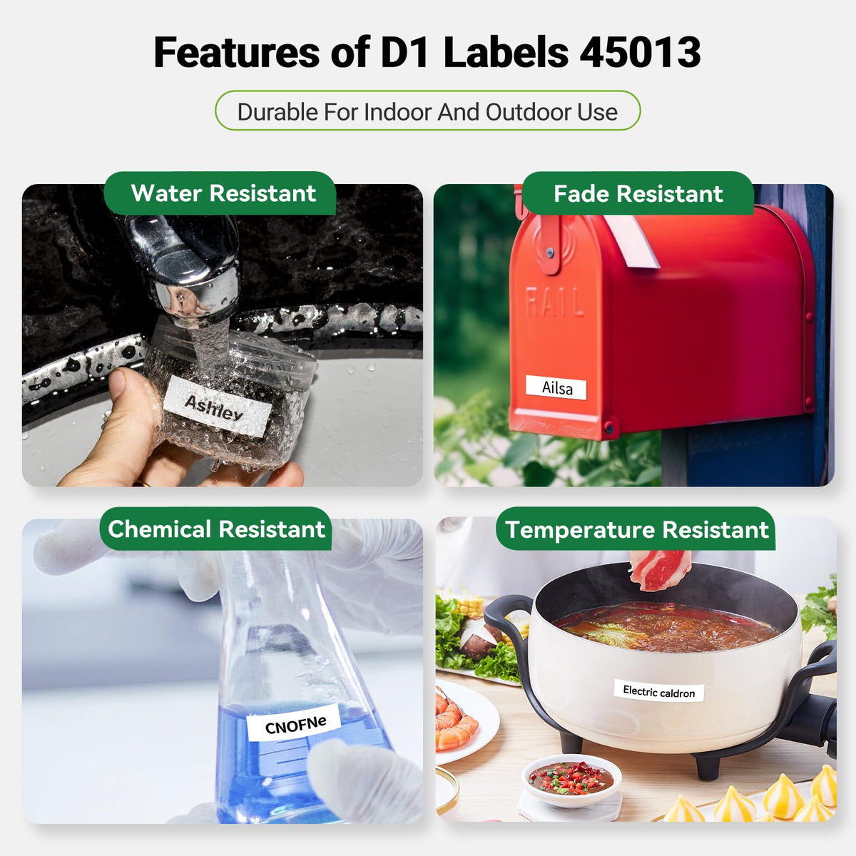 Compatible with DYMO D1 Label Maker Refill 45013 Label Tape 12mm