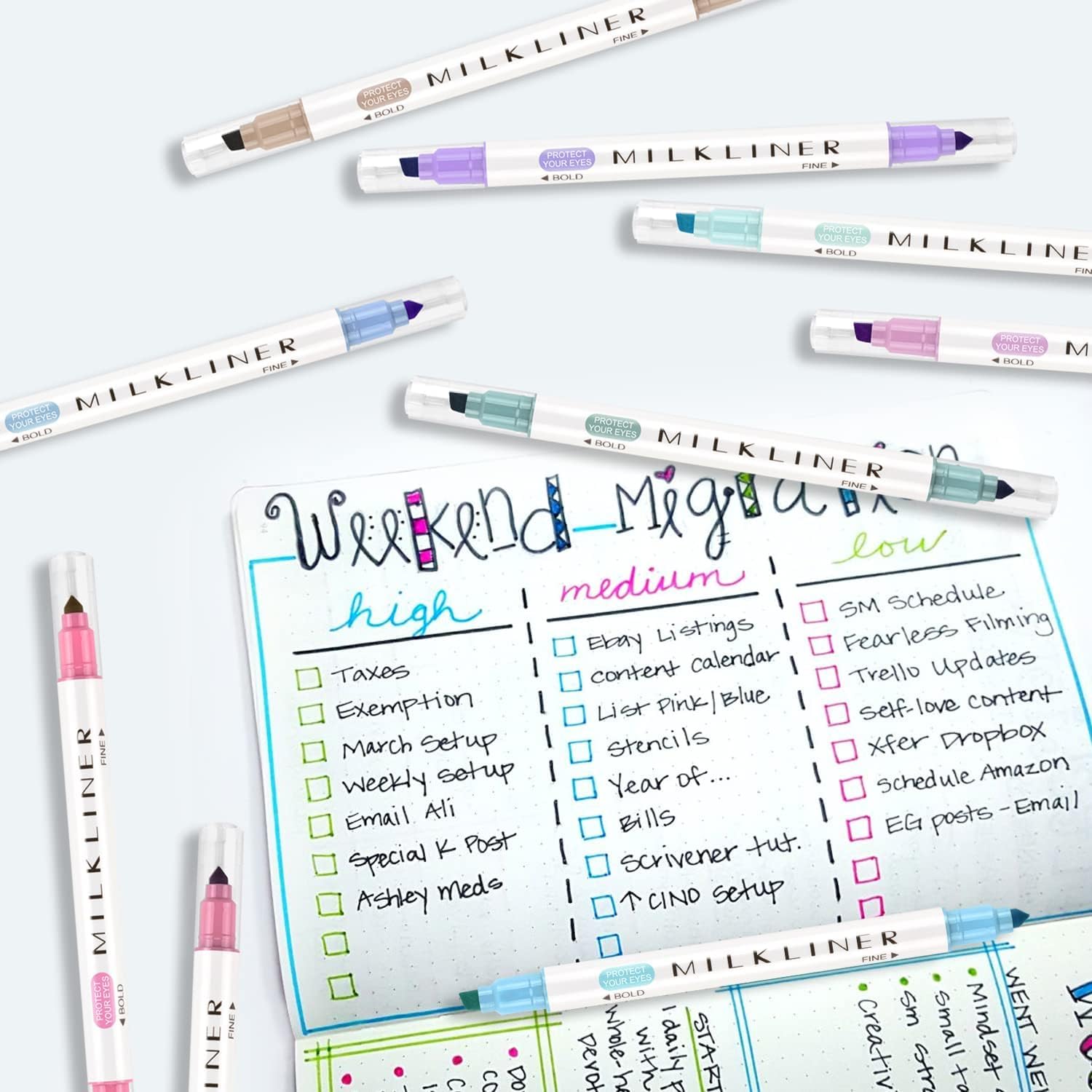 YOOUSOO 12 PCS Aesthetic Highlighters Assorted Colors, Pastel Highlighters