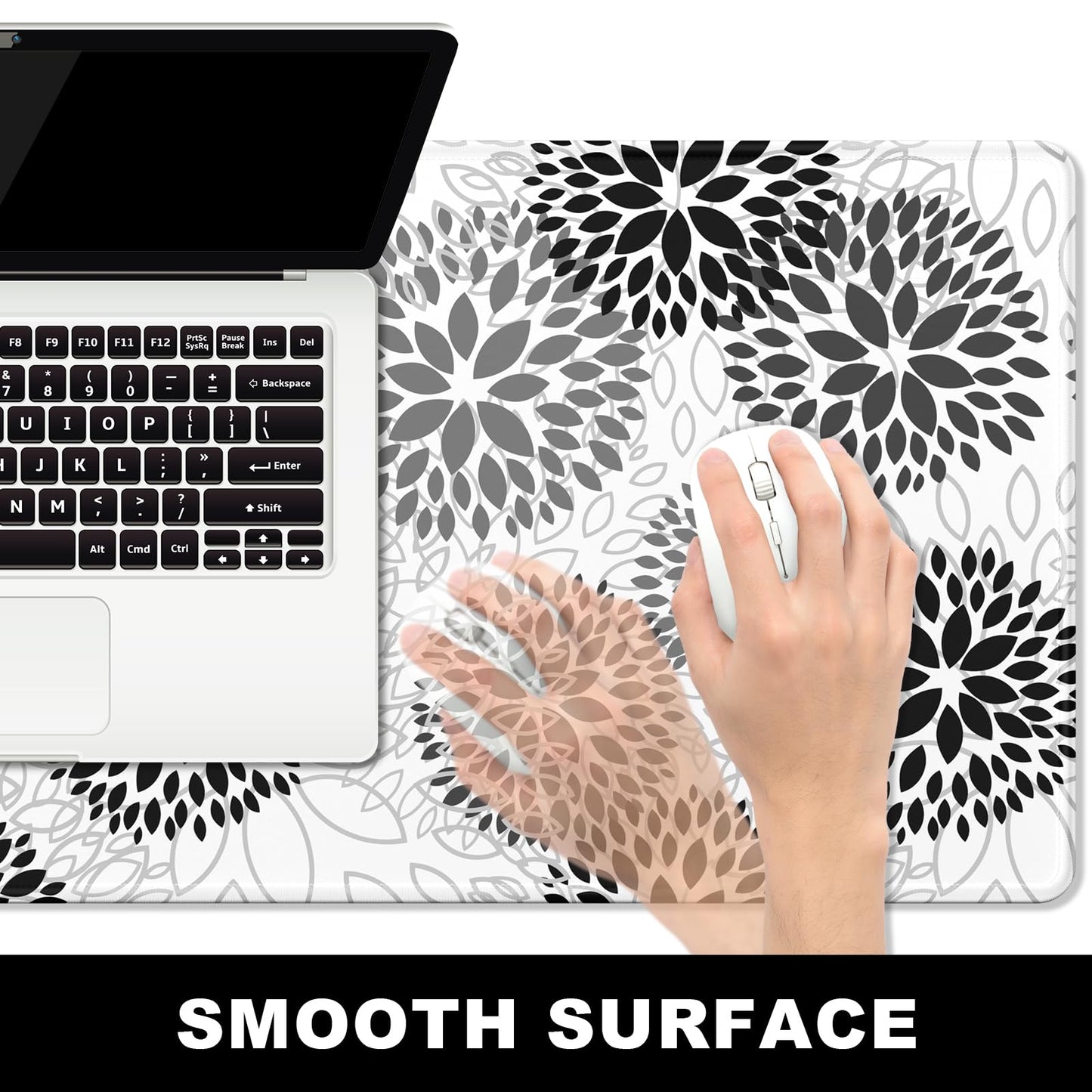 BOSOBO Large Desk Mat, XXL Extended Gaming Mouse Pad & Keyboard Mat, Desktop Full Cover 35.5 x 15.7