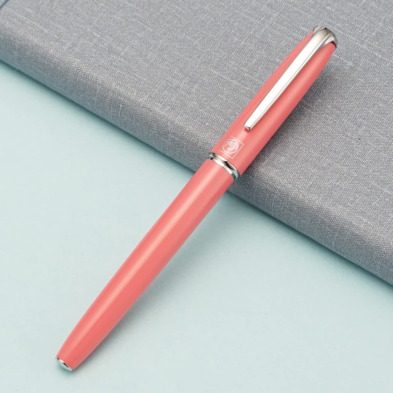 erofa Picasso 916 Pink Fountain Pen with Gift Box Calligraphy Writing Pen Set Bent Nib Fude 1.0mm