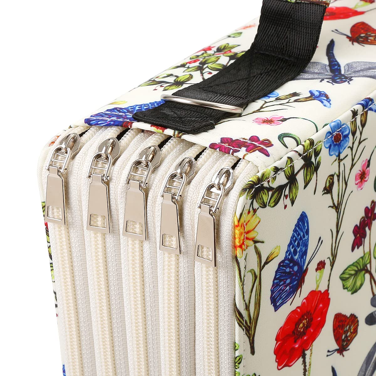 Lbxgap 480 Slots Pencil Case, 5-Layer Organizer with Shoulder Strap