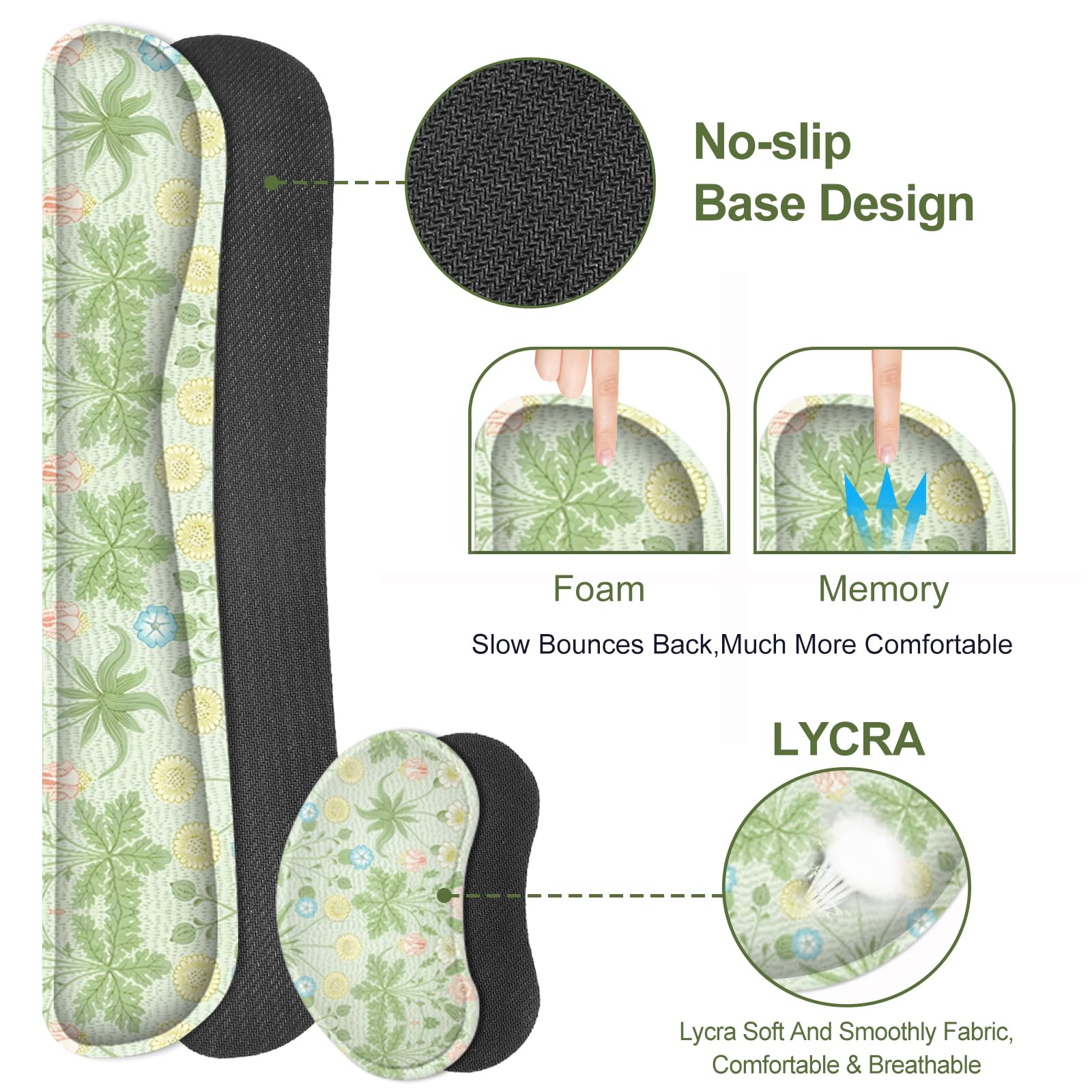 Lauspuck Large Mouse Pad and Keyboard Wrist Rest, Extended Mouse Pad with Wrist Support, Non-Slip