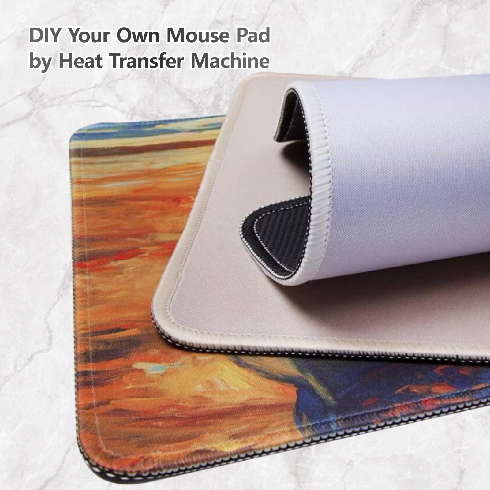 Sublimation Mouse Pad Blank (5PCS) Blanks DIY Mousepad for Transfer Heat Press Printing Crafts