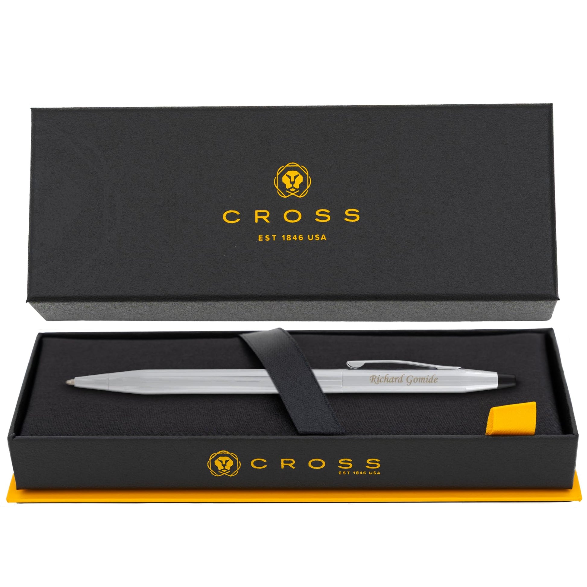 Cross Classic Century Personalized Slim Ballpoint Pen in Chrome Finish