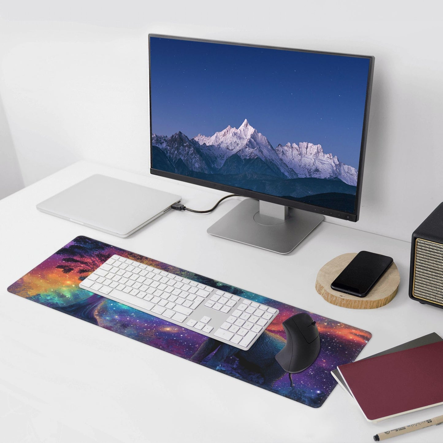 Elephant Mouse Pad Extended Large Gaming Mouse Pad XL Stitched Edges for Gamer Home Office 31.5 X