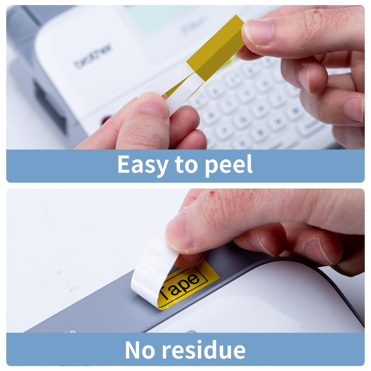 Replacement for Brother P Touch Label Maker Tape Yellow 18mm TZe-641 TZe641