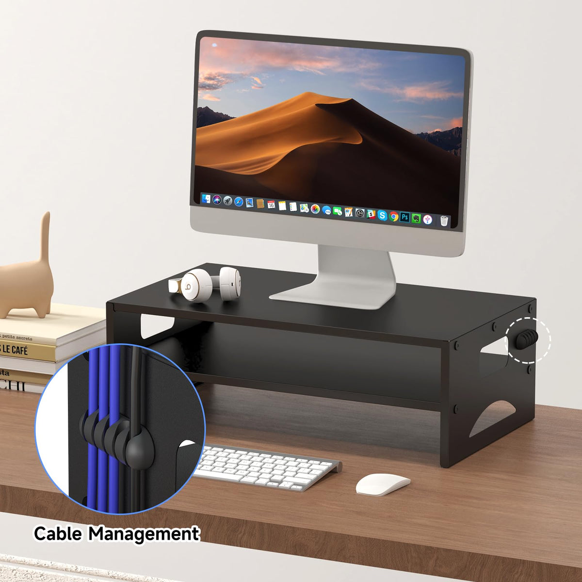 Pholiten 2-Tier Monitor Stand Riser for desk