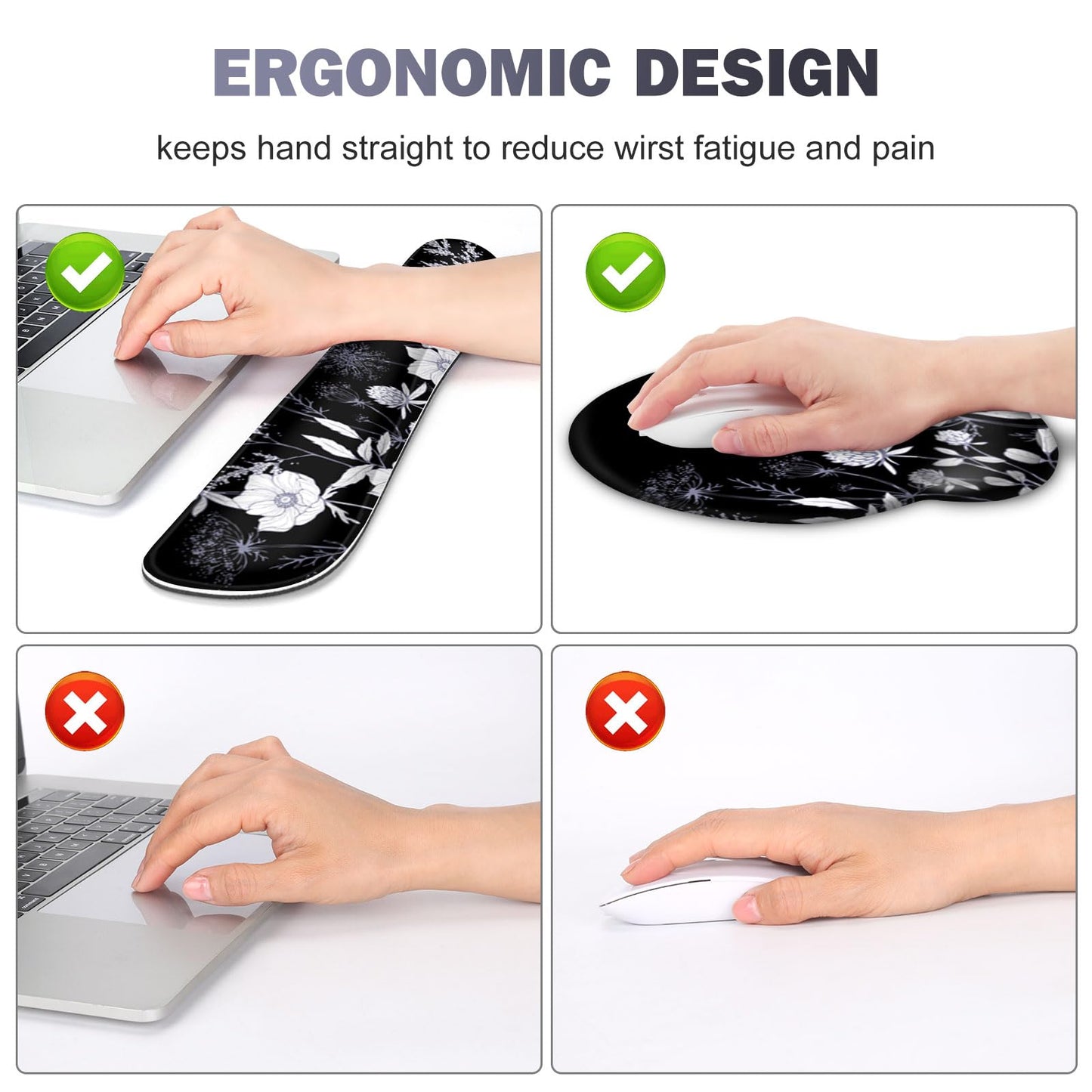 Gaming Mouse Pad, Large Desk Mat, 4in1 XXL Mousepad Cute Desk Pad Protector