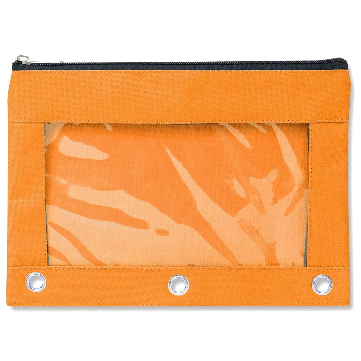 Trail maker 25 Pack Clear Pencil Pouch for 3 Ring Binder Bulk Pencil Pouch Bags for Binder with See