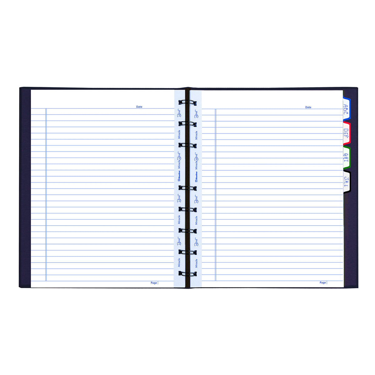 Blueline MiracleBind Notebook, 1-Subject, Medium/College Rule, Purple Cover, (75) 9.25 x 7.25 Sheets