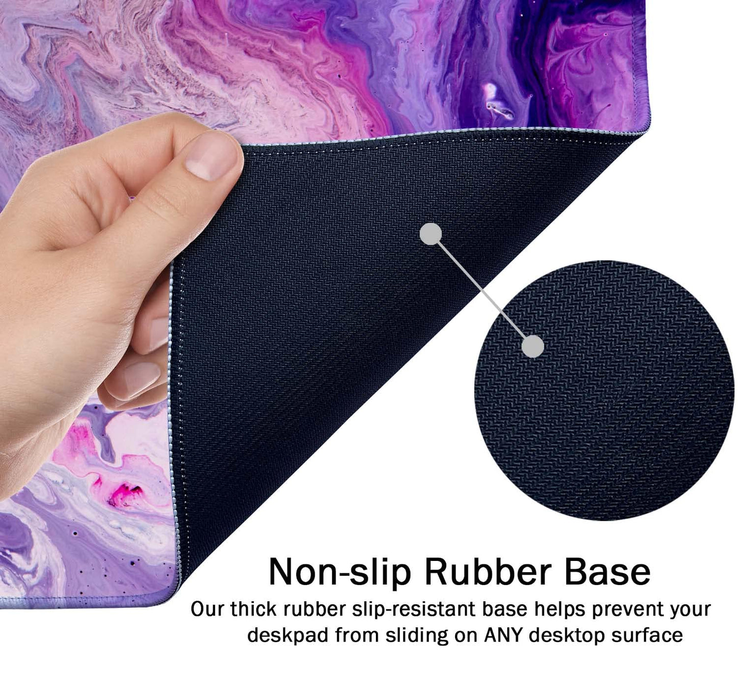 SSOIU Gaming Mouse Pad, Extended Mouse Pad, 35.5x15.7inch XXL Large Big Computer Keyboard Mouse Mat