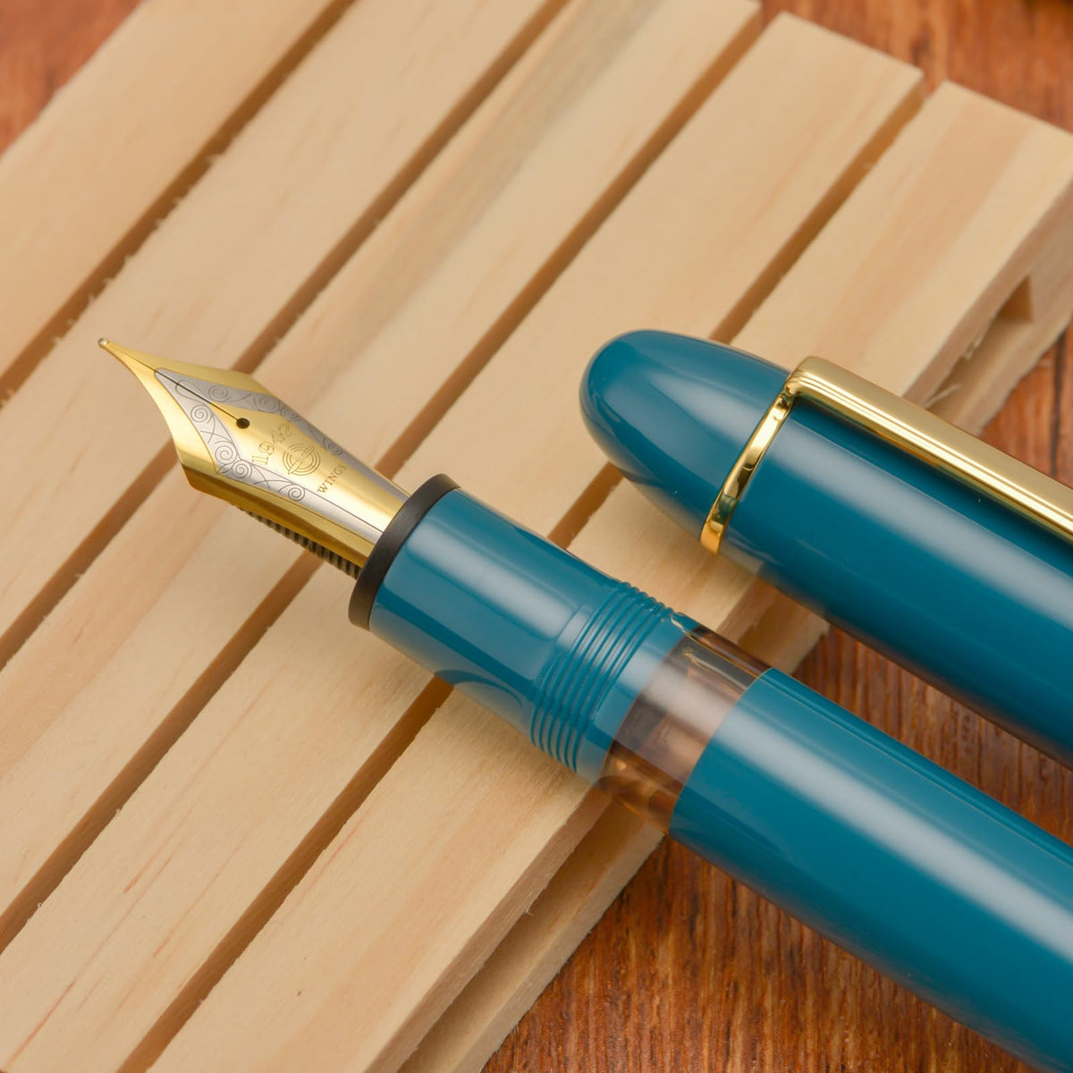 Wikult Yongsheng Junlai 630 Acrylic Fountain Pen, Size 8 Medium Nib with Piston Filling System