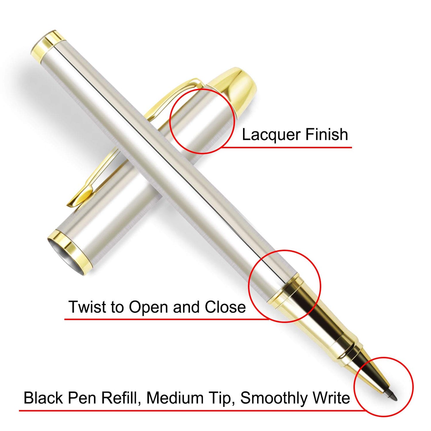 Personalized Pens,Custom Engraved Ballpoint Pen and Case,Personalized Gifts for