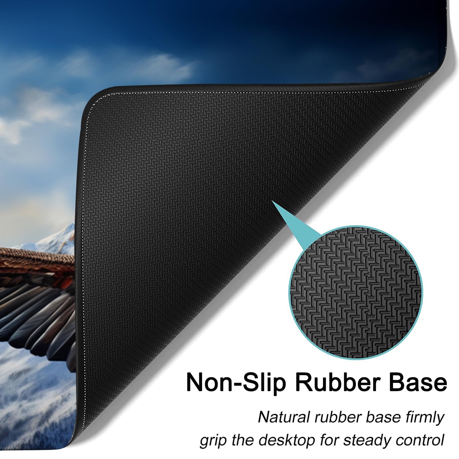 Large Mouse Pad, 31.5 x 11.8in Extended Gaming Mouse Pad with Stitched Edges, XXL Mousepad