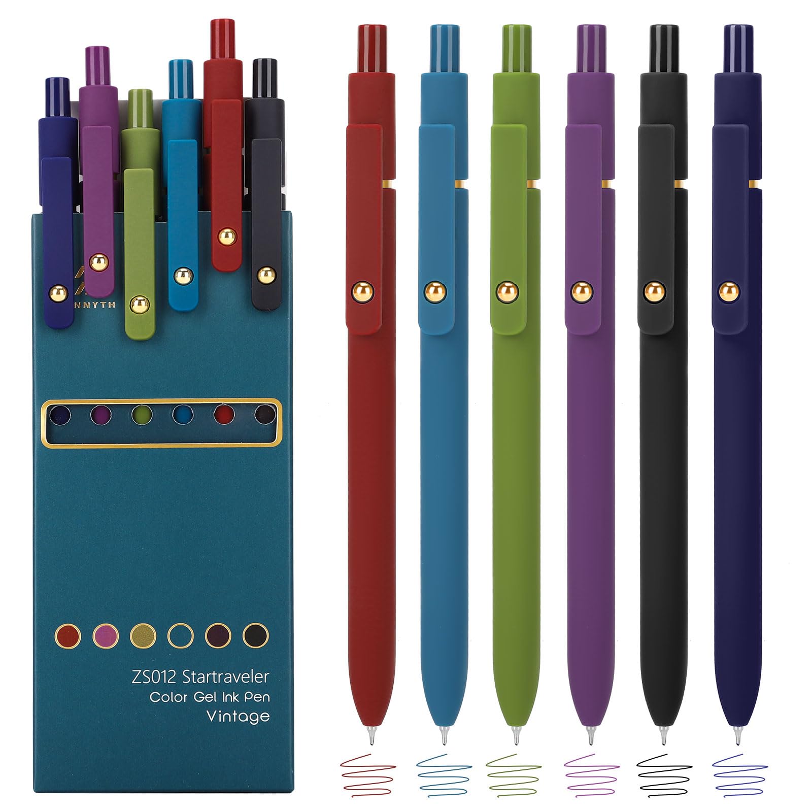 Ddaowanx Colored Gel Pens Set,0.5mm Fine Point Color Ink Pens