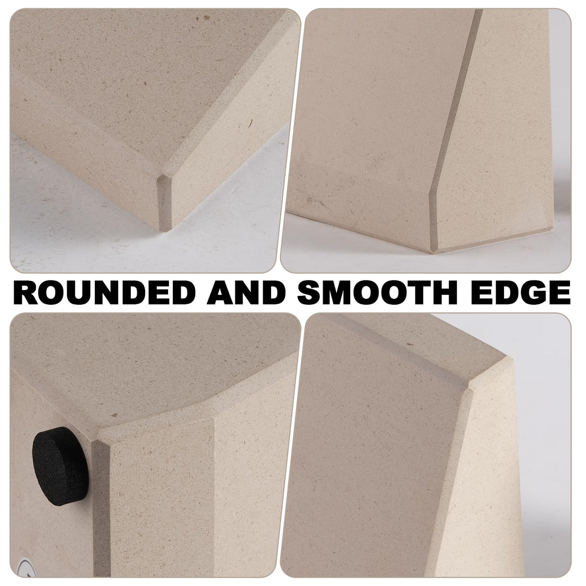 Book End, Natural Marble Bookend for Shelves, Non-Skid Bookends for Heavy Books, Heavy Duty Book