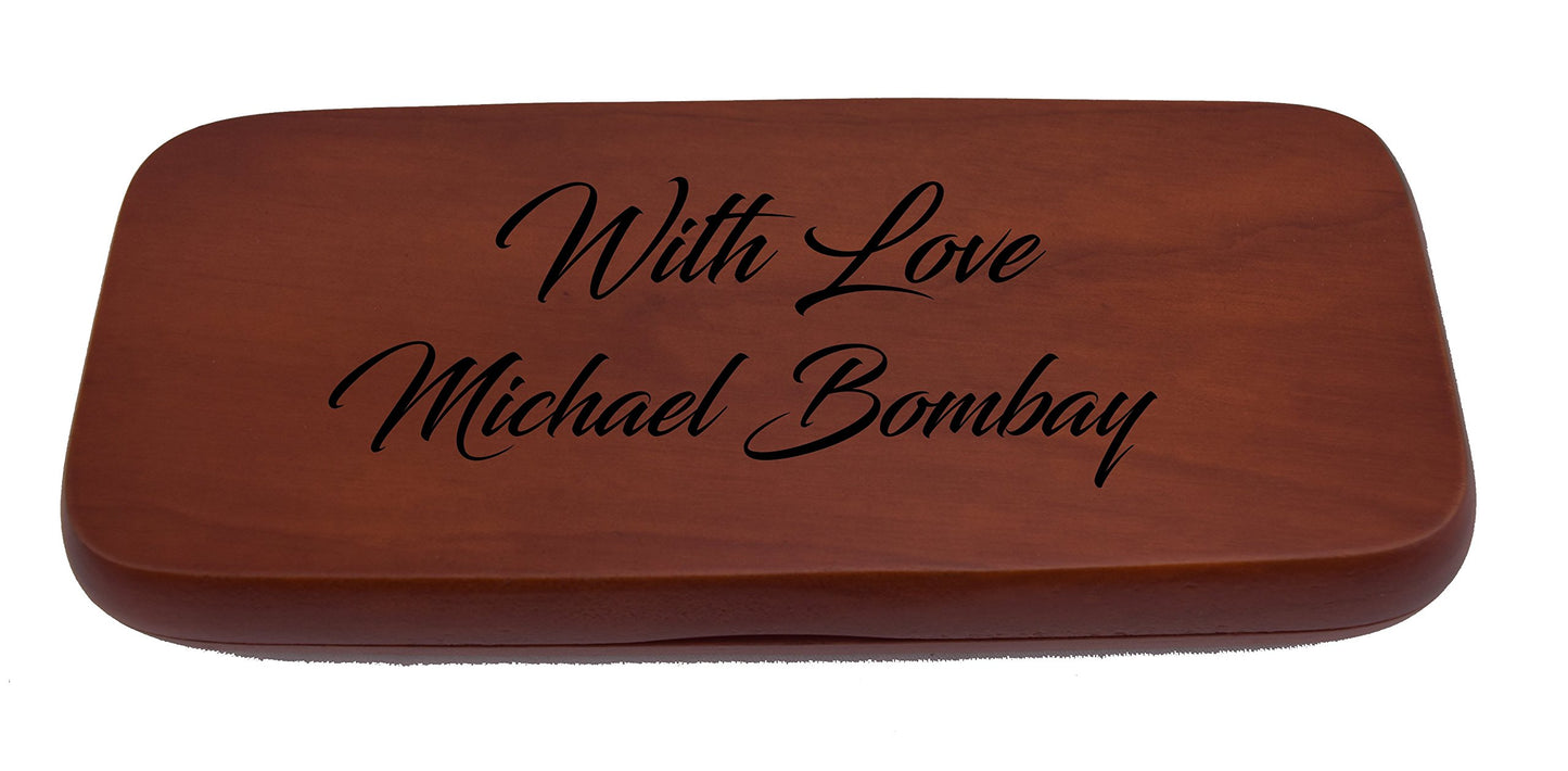 Sofia's Findings Engraved/Personalized Rosewood Two Pen Gift Set