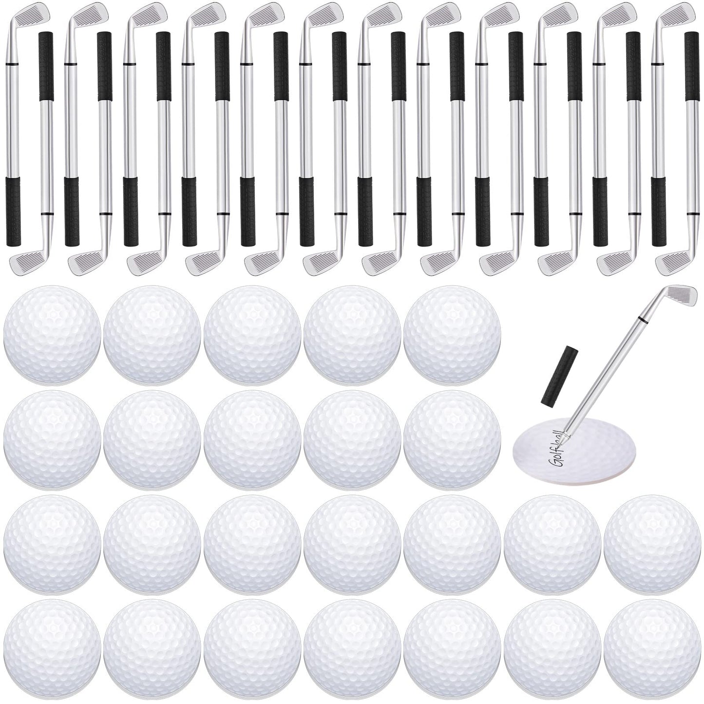 Estune 24 Set Golf Party Favors Include Club Pens Ball Sticky Note