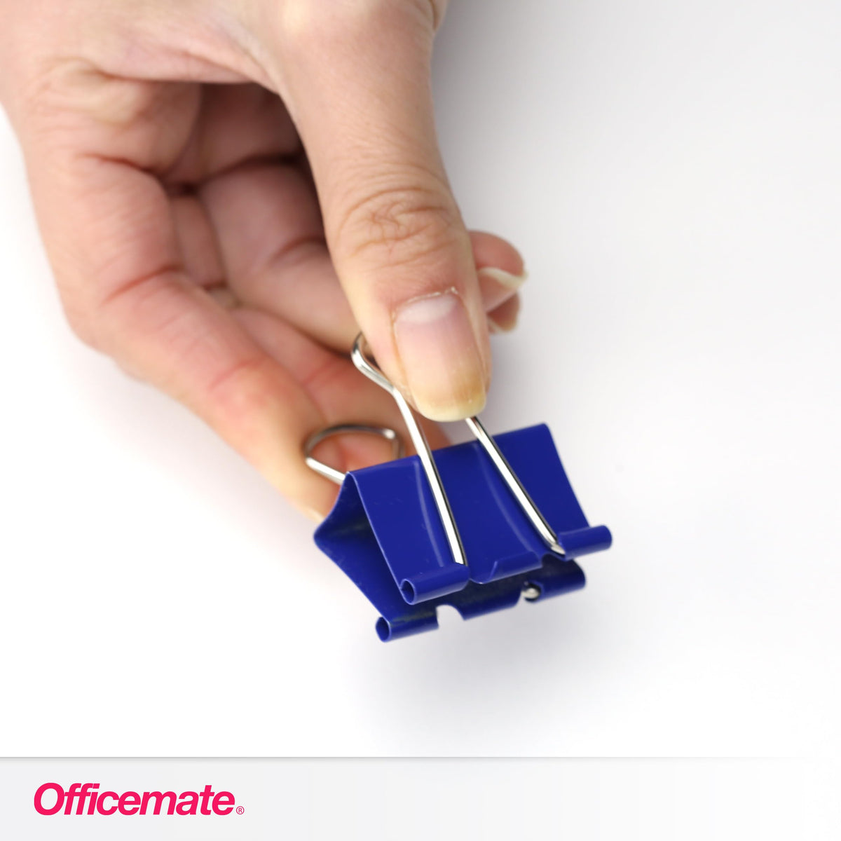Officemate OIC-31029 Binder Clips, Metal, Assorted Colors, Medium, 24-Pack