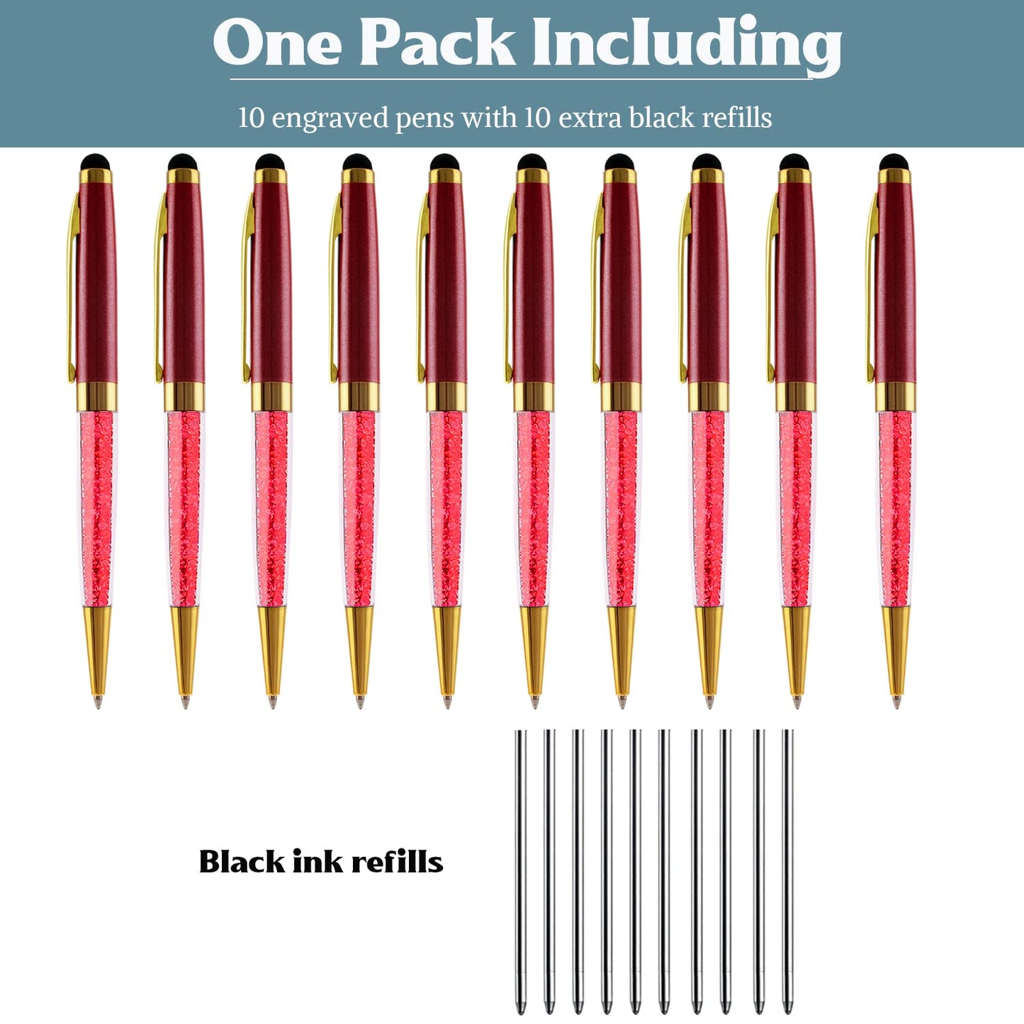 Personalized Ballpoint Pens - Gift for Party, Bank, Office, Hotel Lobbies