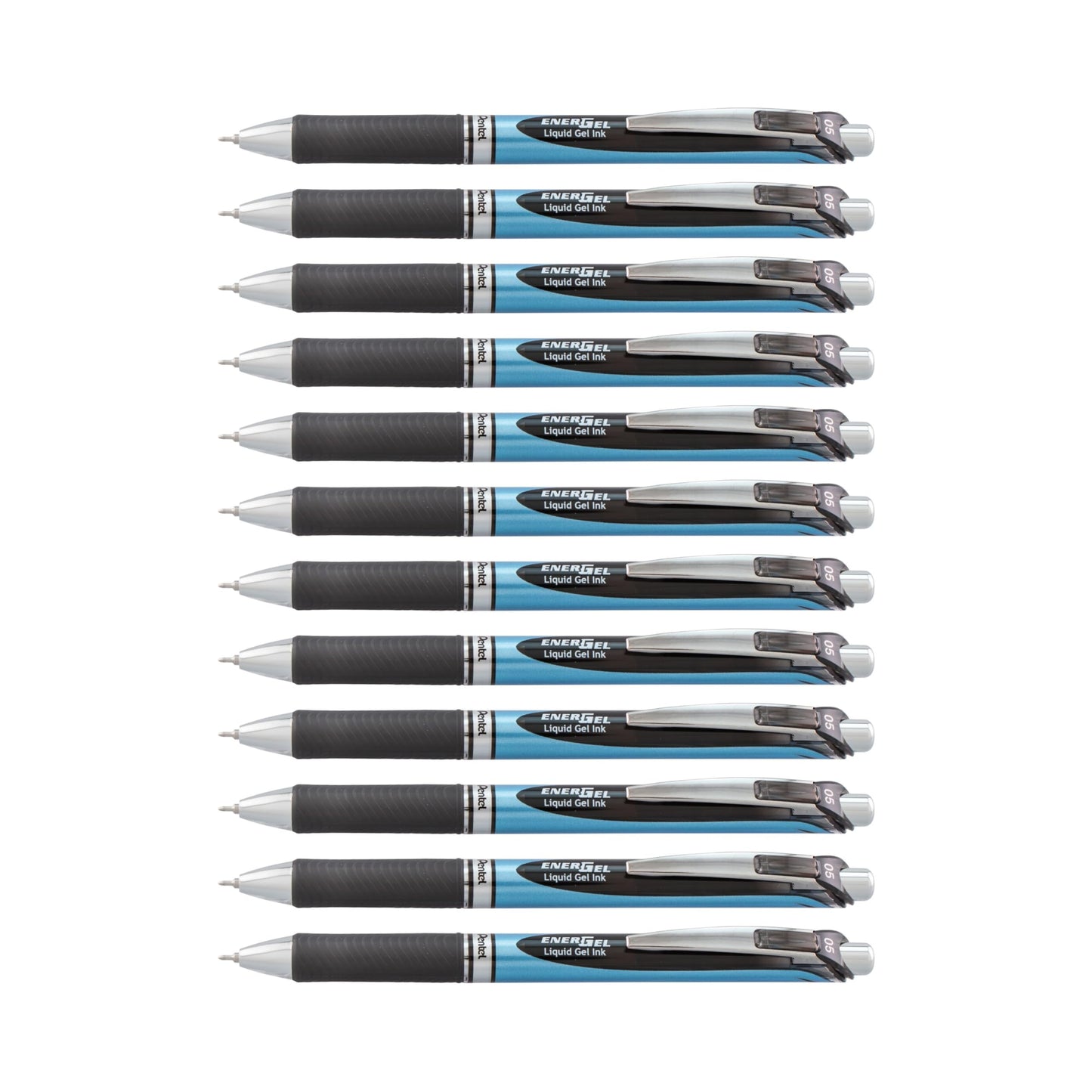 Pentel® EnerGel™ Deluxe RTX Retractable Liquid Gel Pens, Fine Point, 0.5 mm, 54% Recycled, Blue