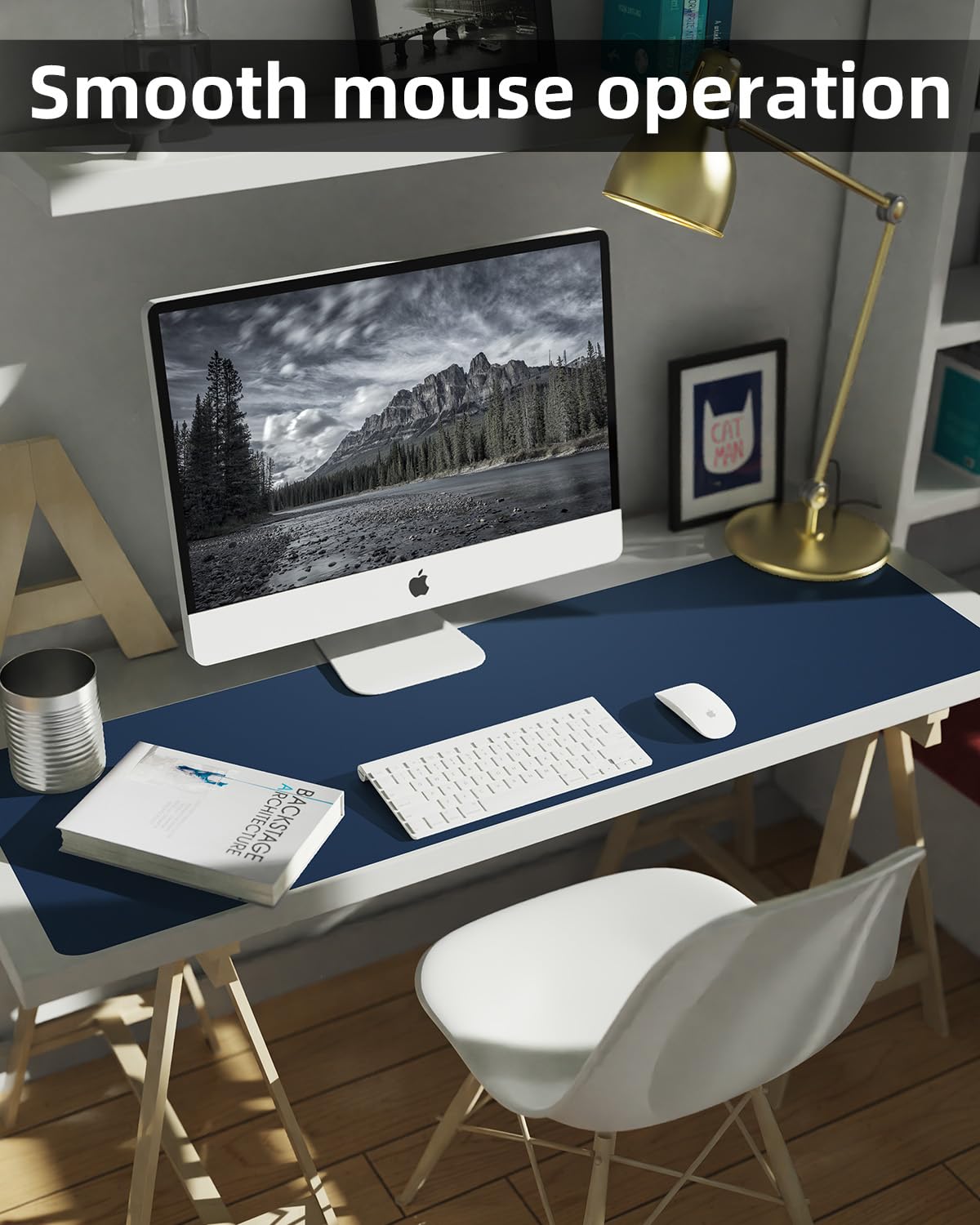 Non-Slip Desk mat,PULeather Desk Pad Protector, Office Desk Mat, Large Mouse Pad,Desk Blotter