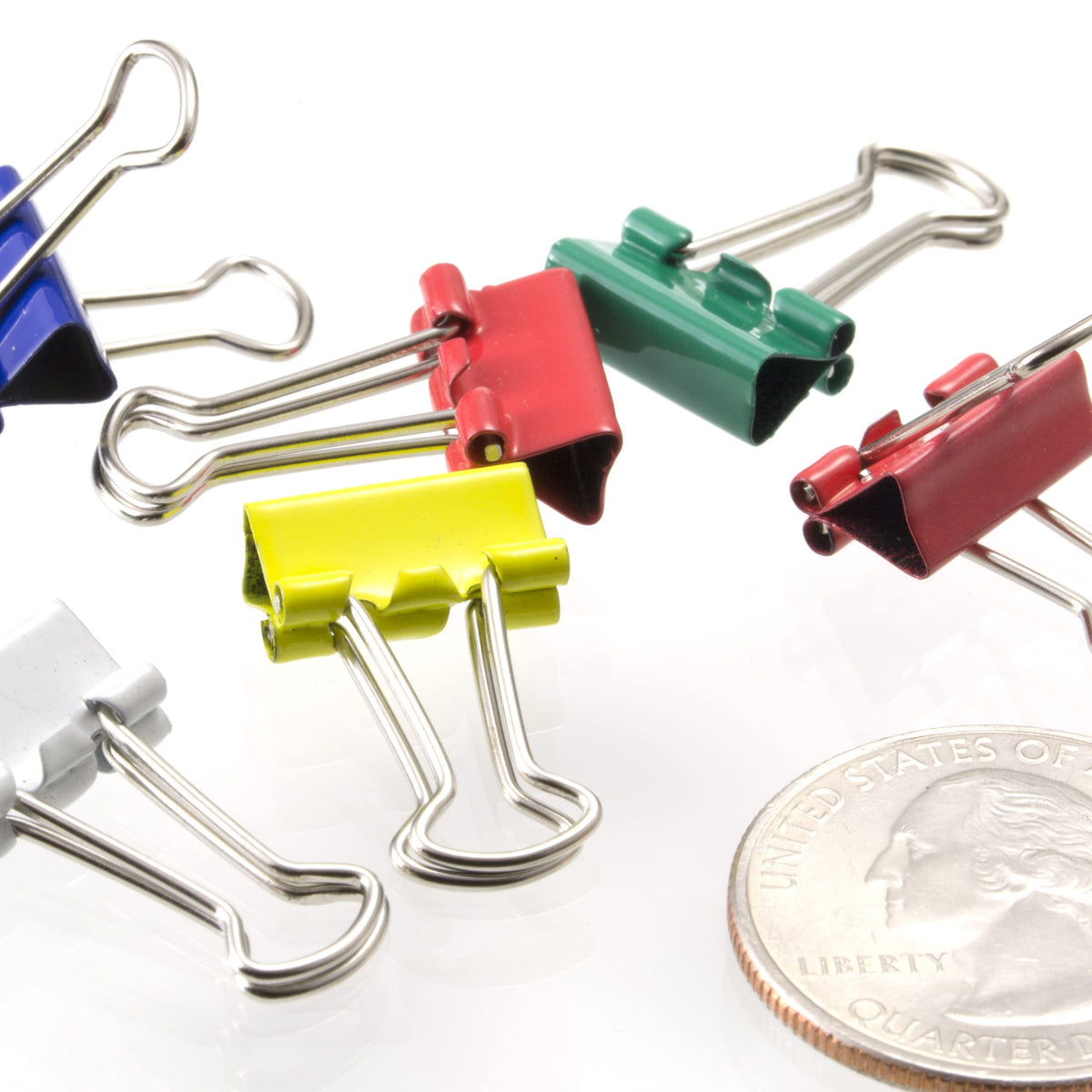 Staples Mini Binder Clips, Assorted Colors, 60-Count