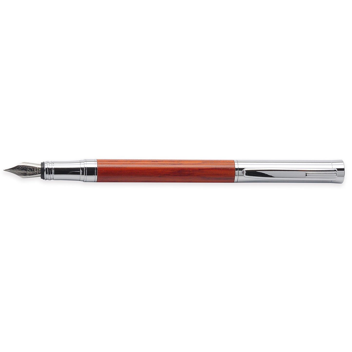 LACHIEVA LUX Rosewood Fountain Pen, German Fine Nib, Smooth Ink Flow, Wooden Gift Box with