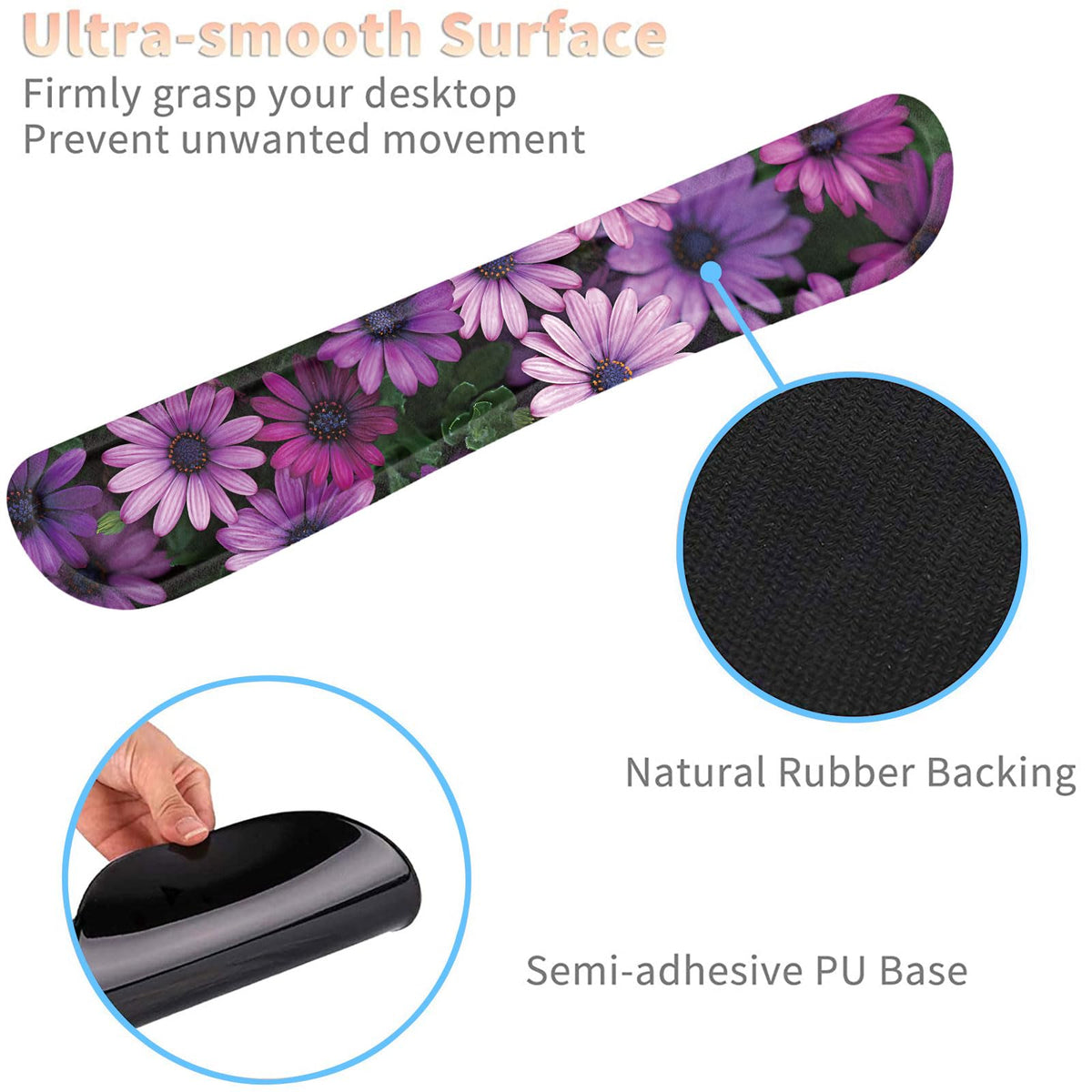 Keyboard Wrist Rest and Mouse Pad Wrist Support Set with Coasters,Ergonomic Gaming Mousepad for
