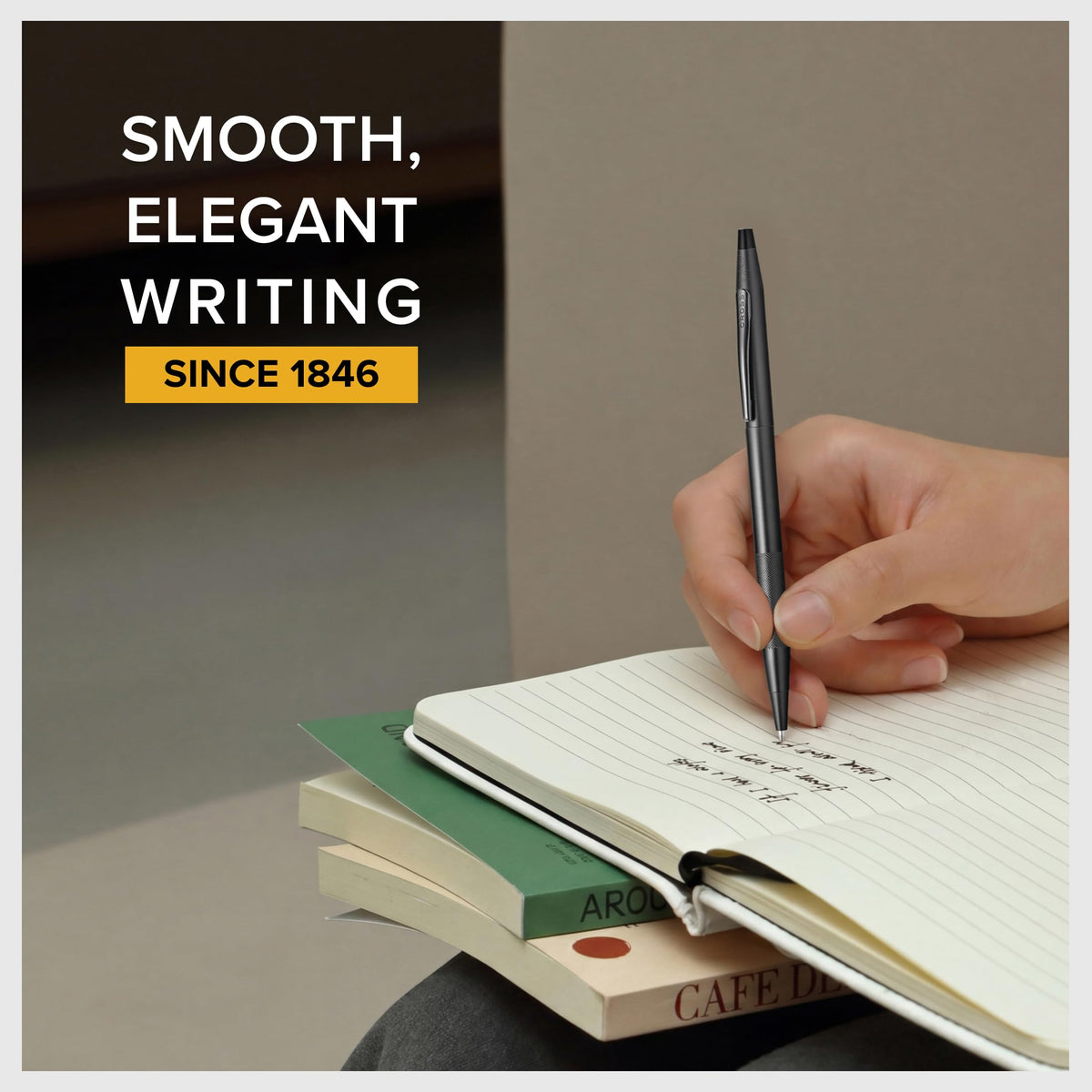 Cross Classic Century Black PVD Micro-knurl Ballpoint Pen, Black Ink