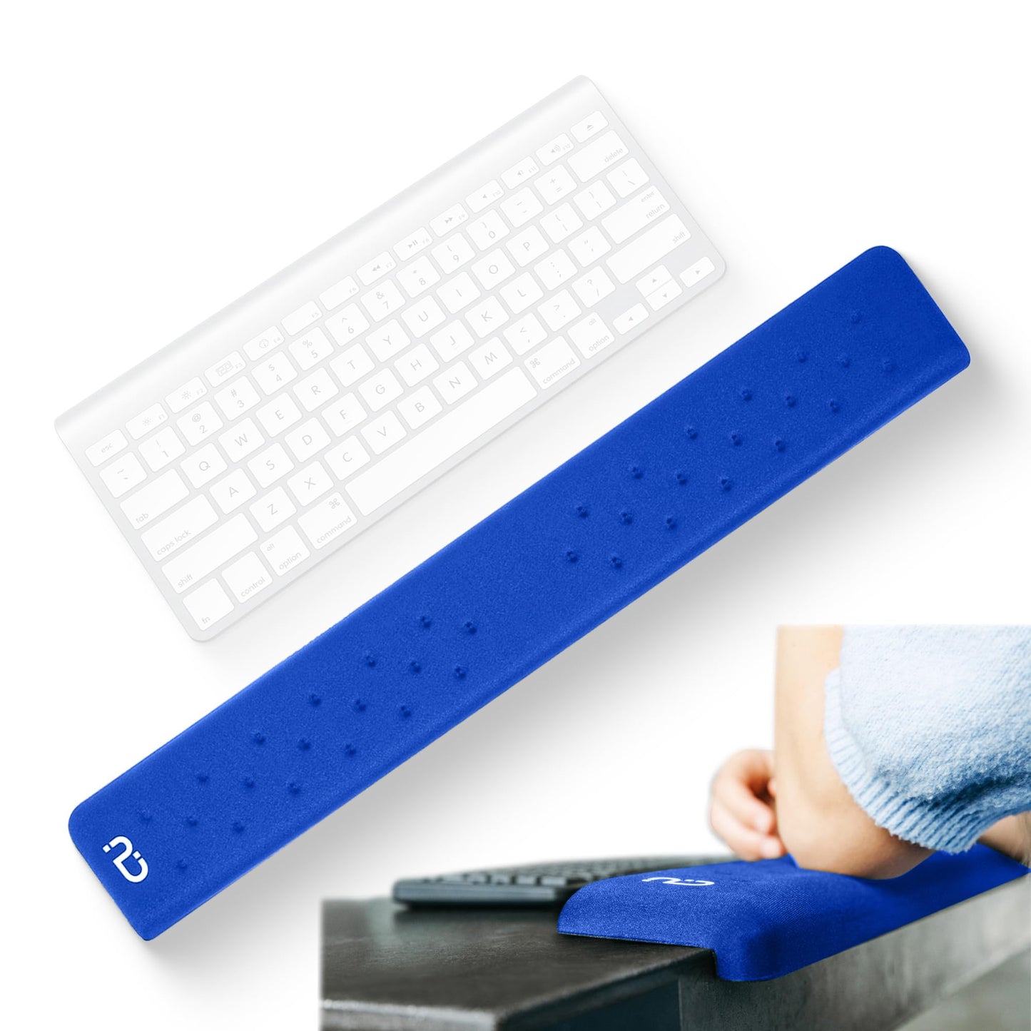 EdgeRest PostureUp L-Shaped Desk Long Wrist Rest Elbow, Forearm & Wrist Comfort Support for Table