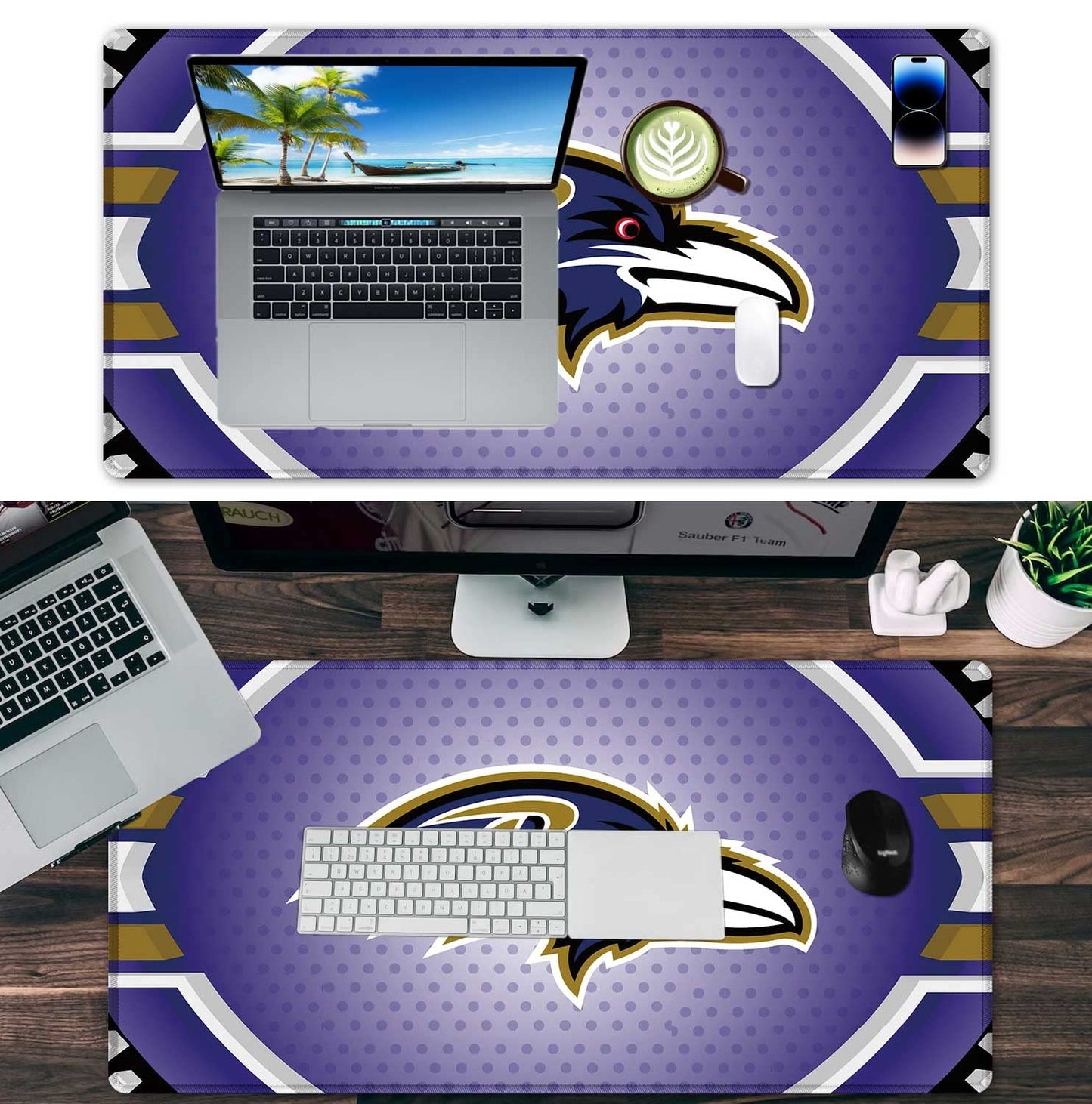Large Mouse Pad Desk Mat for Home Office, Gaming Mousepad Extended Desk pad - Computer Keyboard