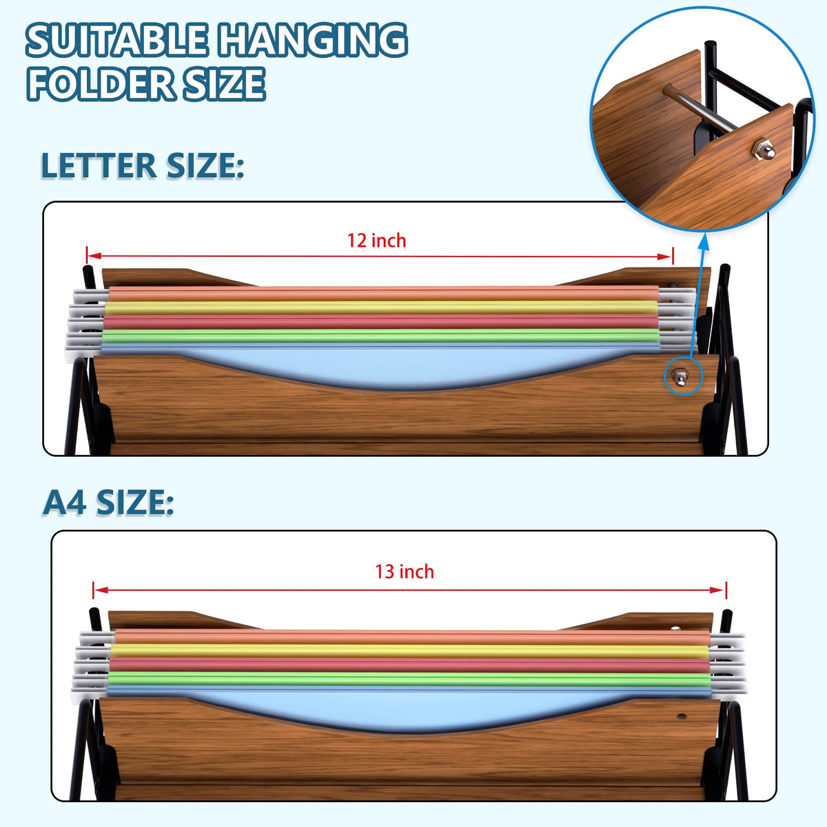 LUCYCAZ File Organizer for Desk,Desktop File Paper Organizer
