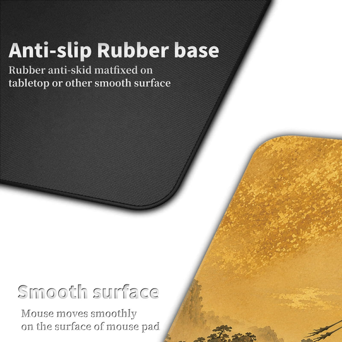 Crane Peony Sunrise Large Mouse Pad, 31.5 x 11.8 in Extended Desk Mat