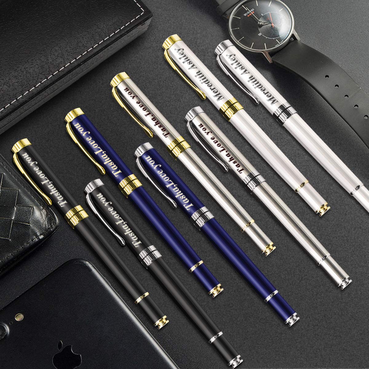 Aolun Personalized Pens,Custom Engraved Pen with Your Name Or Message,Refillable Medium