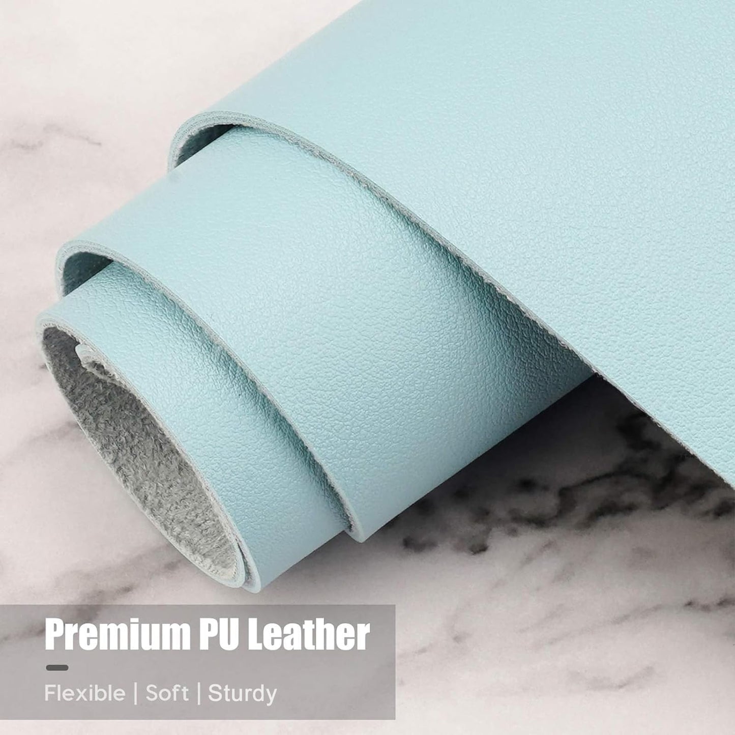 Hsurbtra Desk Pad, 35.5" x 17" PU Leather Desk Mat, XXL Extended Mouse Pad, Waterproof Desktop