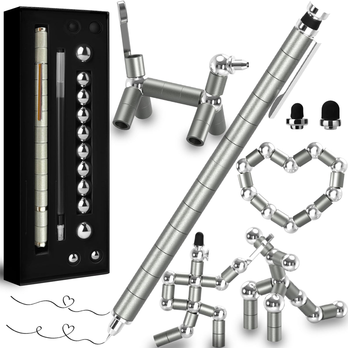 Fidget Gel Pen Teens Boys Gift Ideas - Unique Back to School Supplies Gift for Students & Teachers