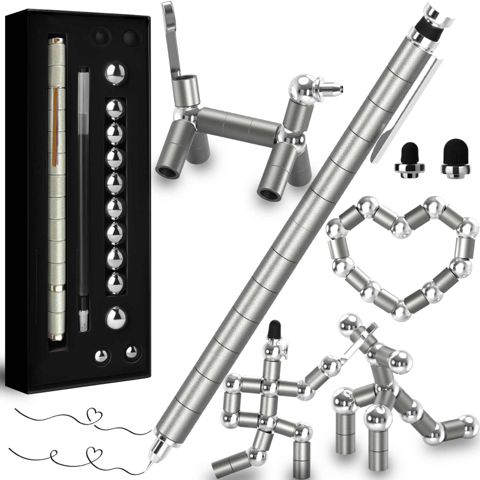 Fidget Gel Pen Teens Boys Gift Ideas - Unique Back to School Supplies Gift for Students & Teachers
