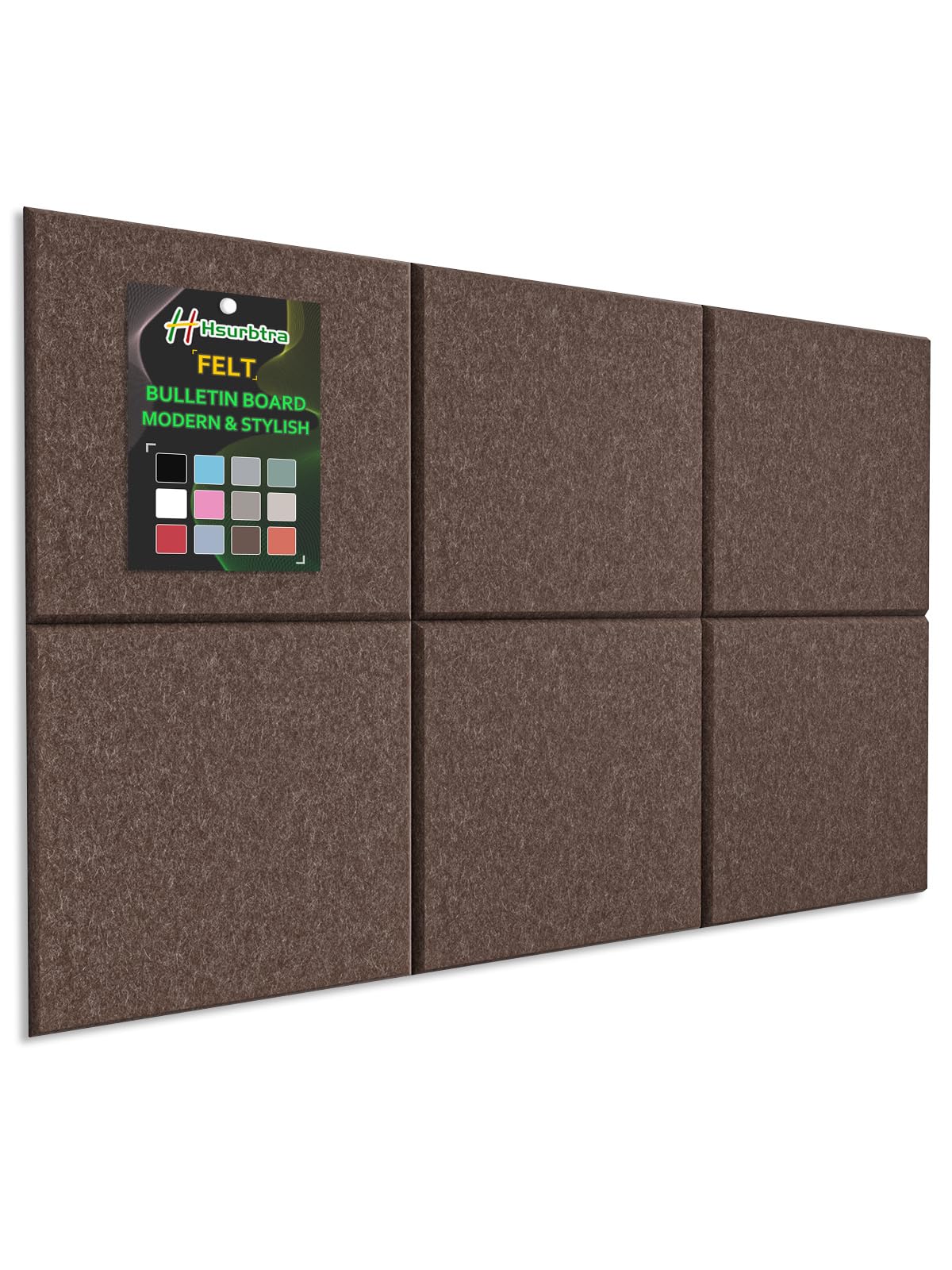 Hsurbtra Large Cork Board for Wall 36 x 24 Inch, 6 Pack Felt Bulletin Notice Board with Pushpins