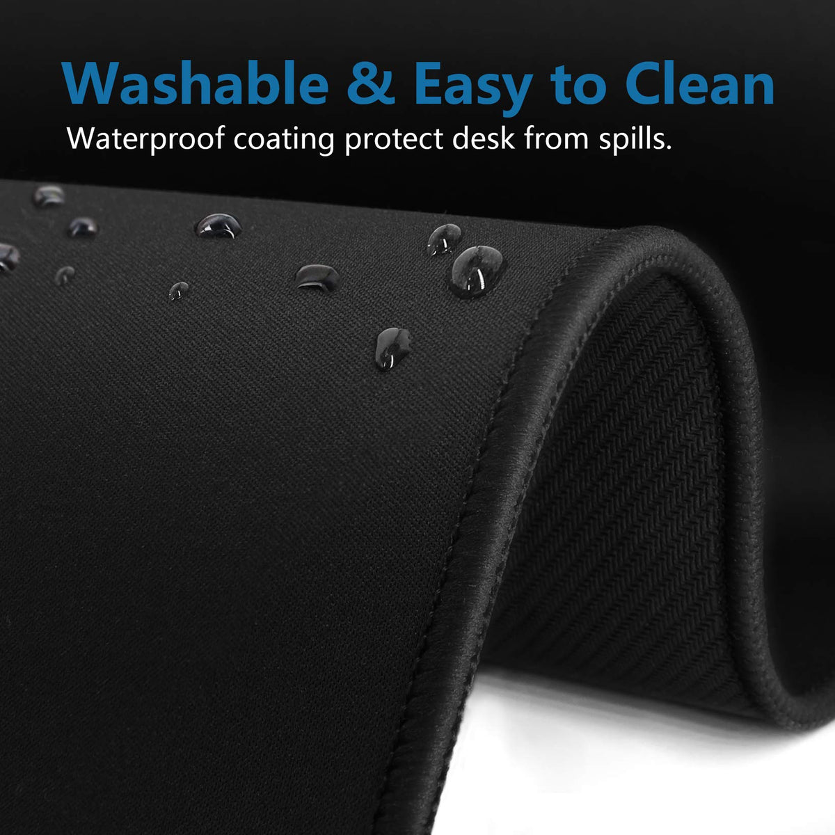 Large Mouse Pad- 31x12 in. XL Mousepad Keyboard Pad with Stitched Edges, Uitra-Smooth Mouse Mat &