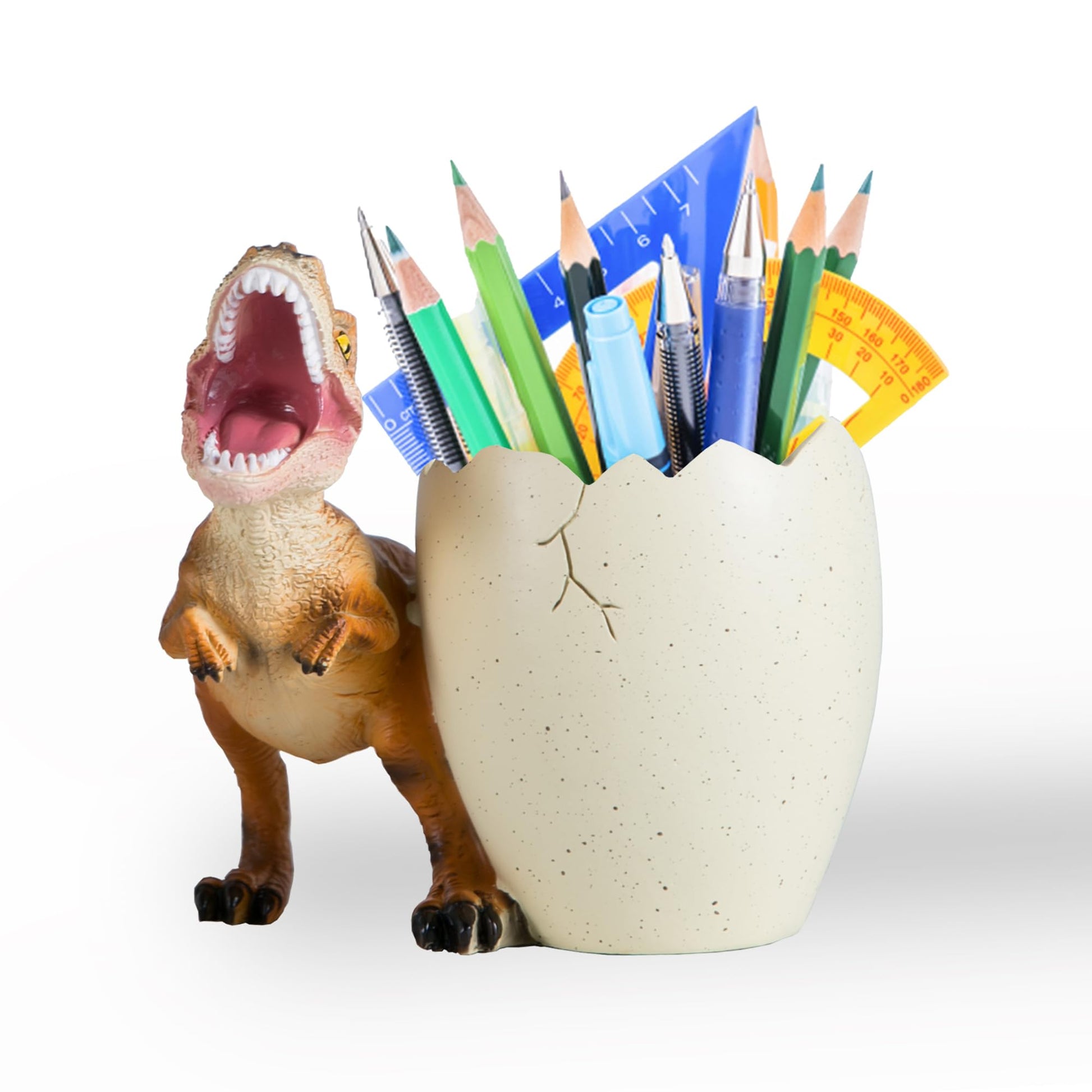Banllis Dinosaur Pen Holder & Pencil Holder for Desk, Jurassic Park Decor