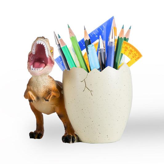 Banllis Dinosaur Pen Holder & Pencil Holder for Desk, Jurassic Park Decor