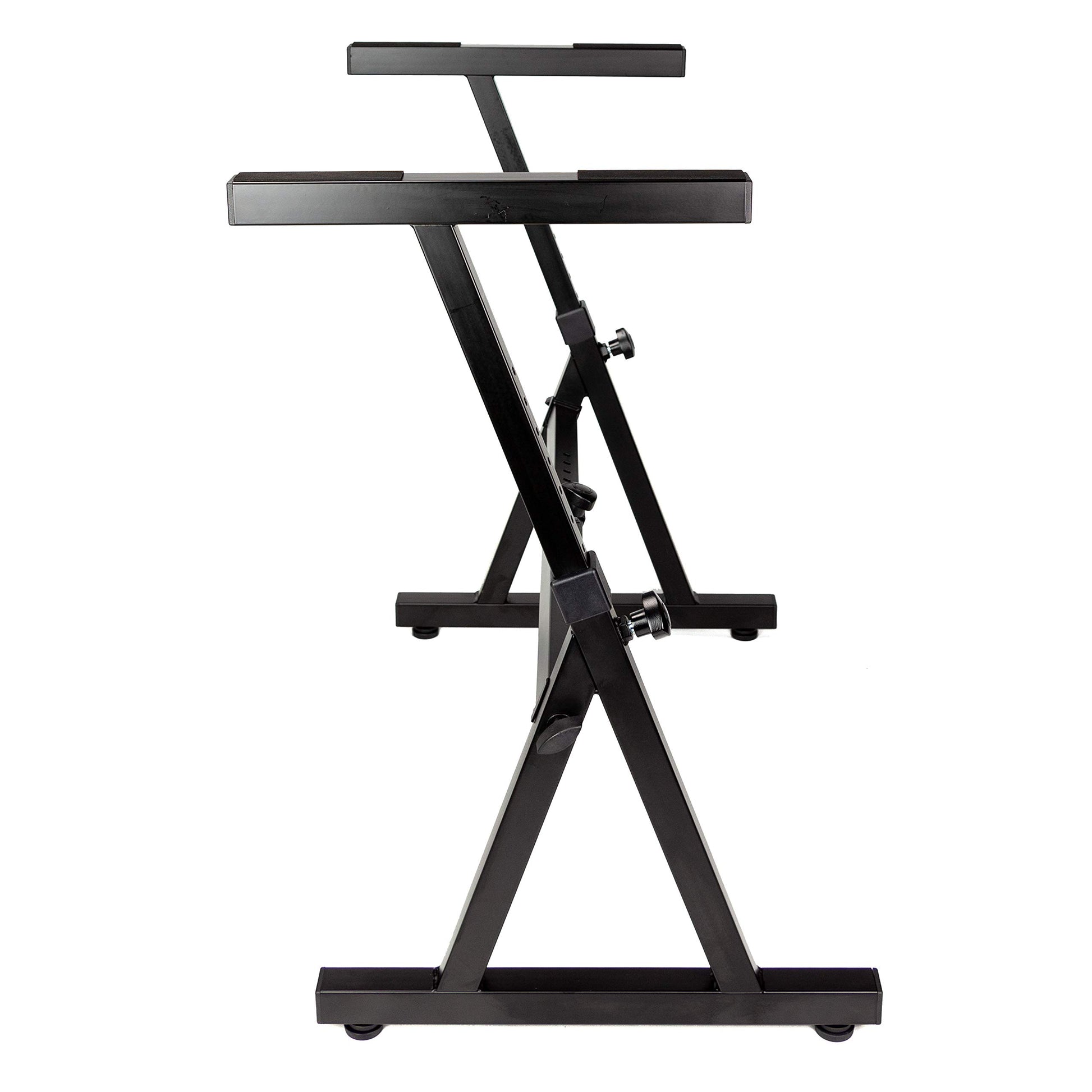 RockJam RJZZ363 Z Style Keyboard Stand, Heavy Duty & Height Adjustable